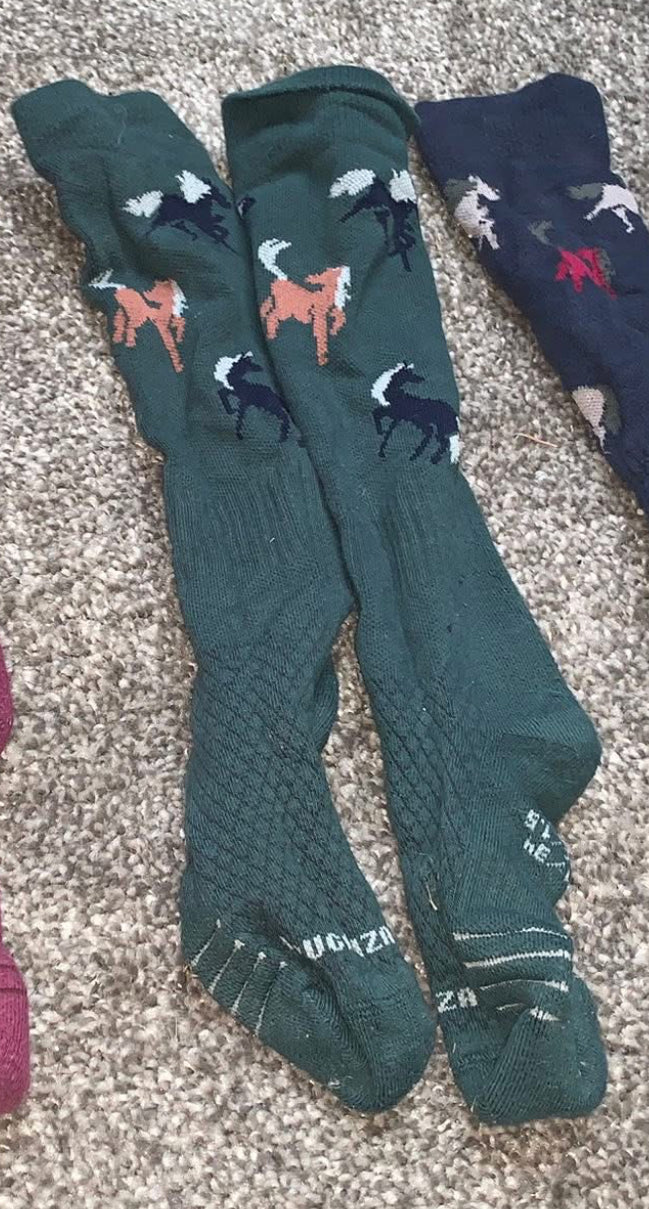 🧦 x5 Pairs of Preloved Kids Long Riding Socks 🧦