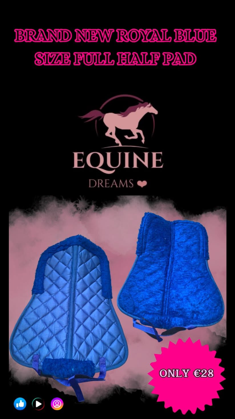 ๐ Brand New Royal Blue Half Pad โ Size Full ๐