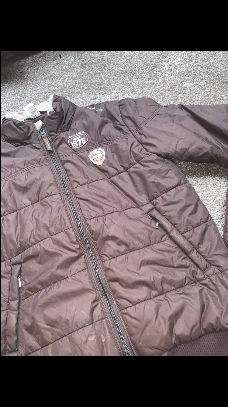 ๐ค Preloved Kids Brown Lightweight Waterproof Yard Jacket โ Size 14yrs ๐ค