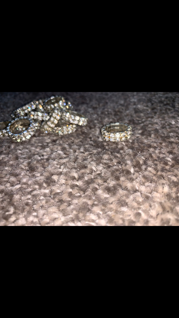 ๐ Set of 15 Preloved Diamonte Plaiting Bands โ Like New Condition ๐