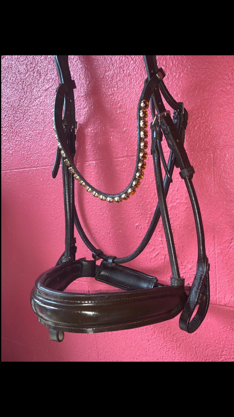 ๐ค Preloved Brown Leather Comfort Bridle โ Size Full ๐ค