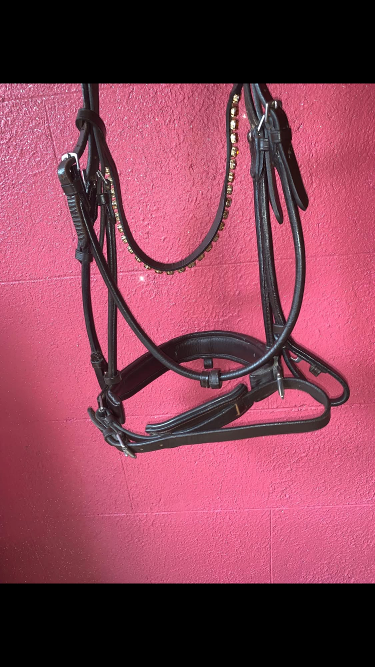 ๐ค Preloved Brown Leather Comfort Bridle โ Size Full ๐ค