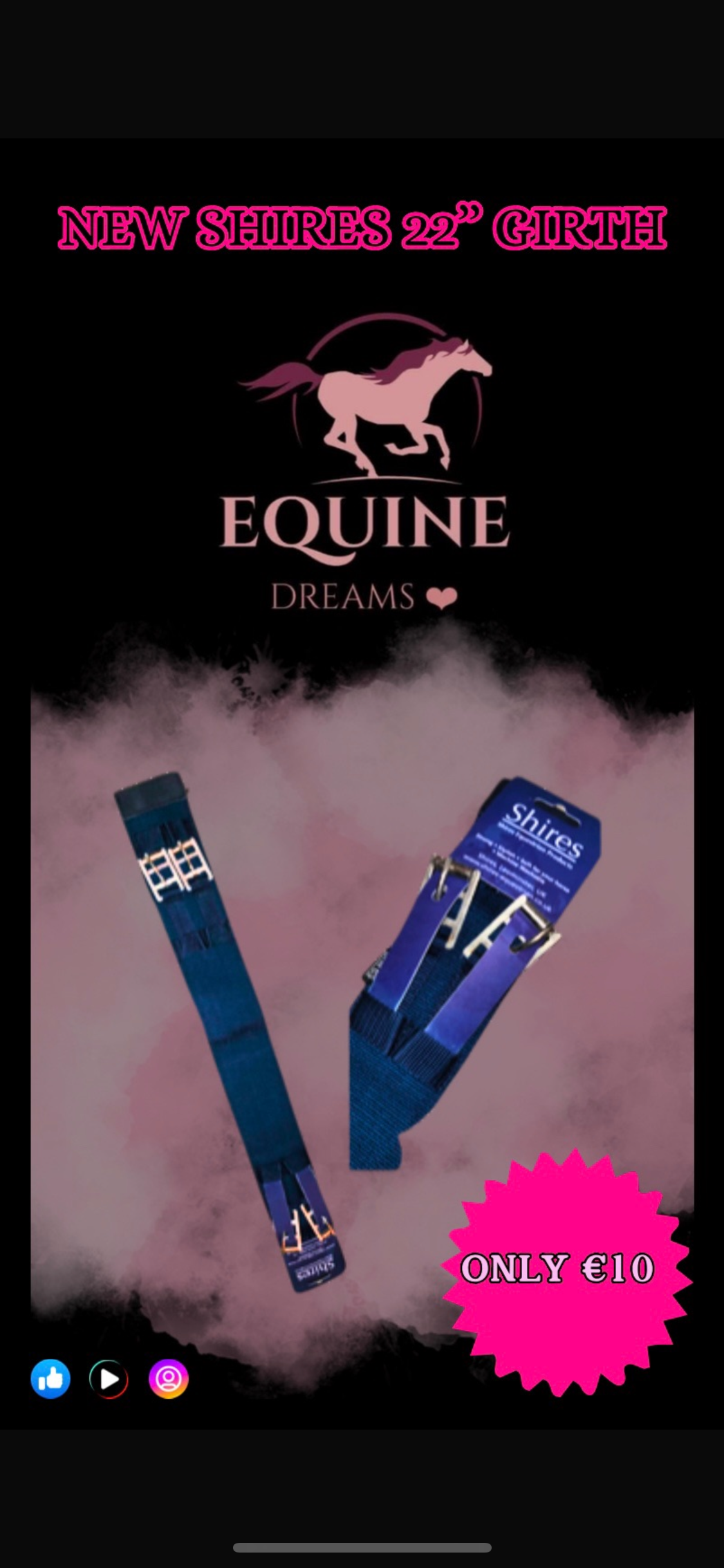 ✨ New Shires Blue 22” Girth ✨