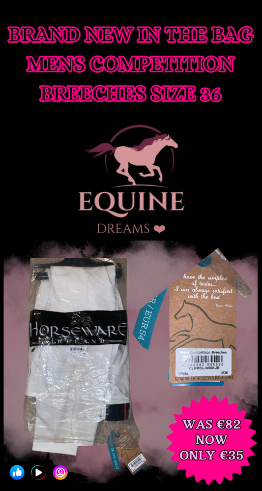 ✨ New Horseware Men’s Competition Breeches – Size 36 ✨