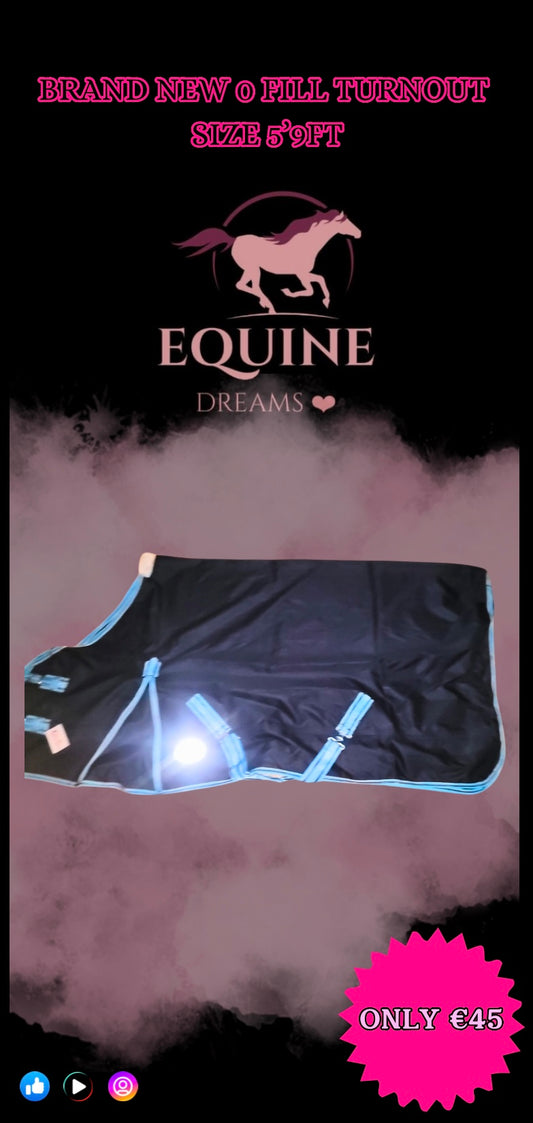 ✨ Brand New 0 Fill Turnout Rug – Size 5’9ft ✨