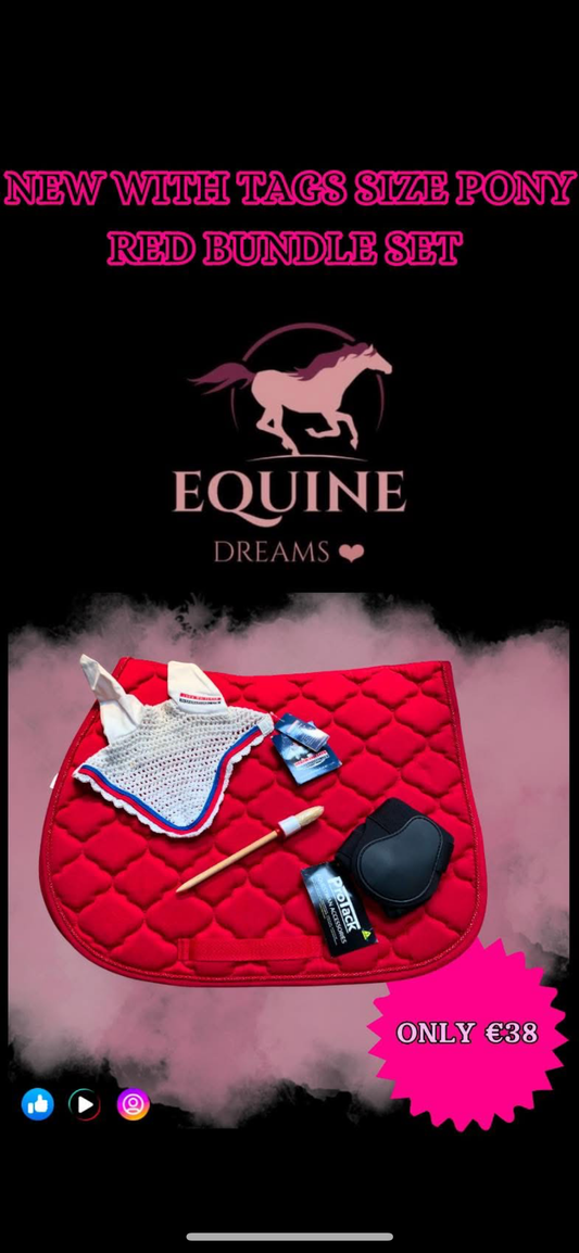 ✨ Brand New with Tags – Red Pony Bundle Set ✨