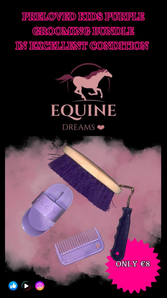 🪮 Preloved Kids Small Purple Grooming Bundle 🪮