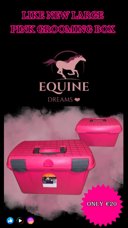 🪣 Like New Pink Large Grooming Box 🪣