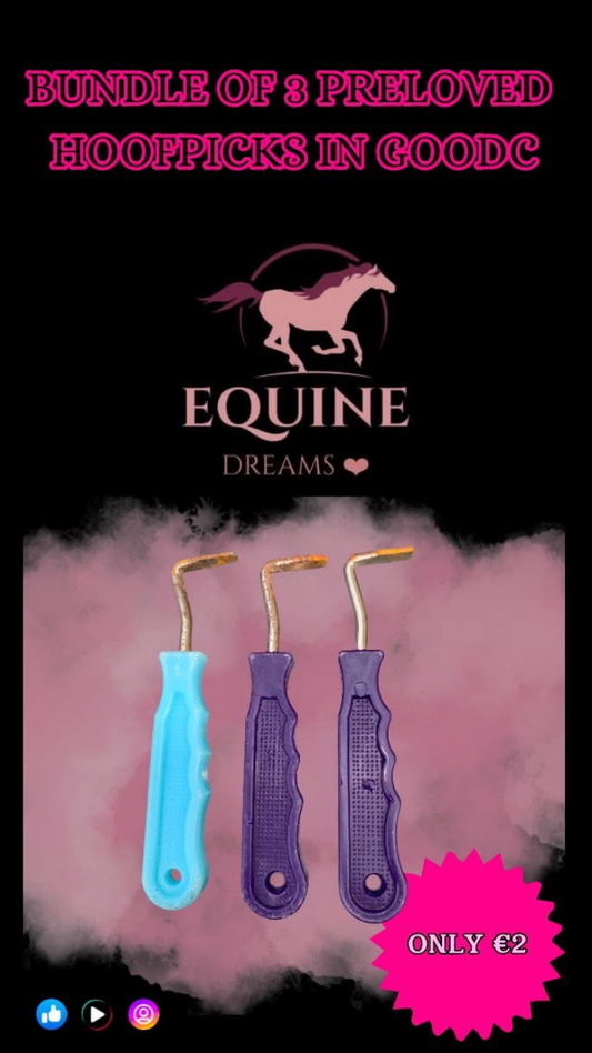 🧰 Bundle of 3 Preloved Hoof Picks – Good Condition 🧰
