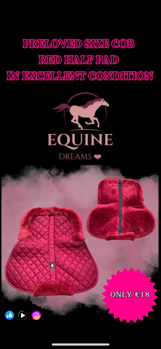 🔴🐎 Preloved Size Cob Red Half Pad 🐎🔴