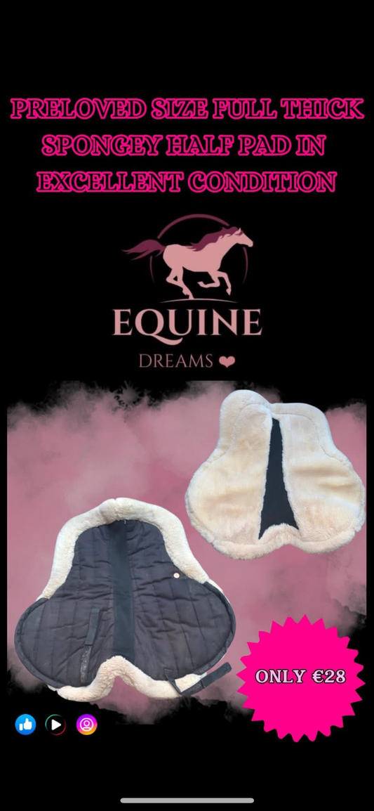 💨 Preloved Thick Spongey & Breathable Half Pad – Size Full 💨